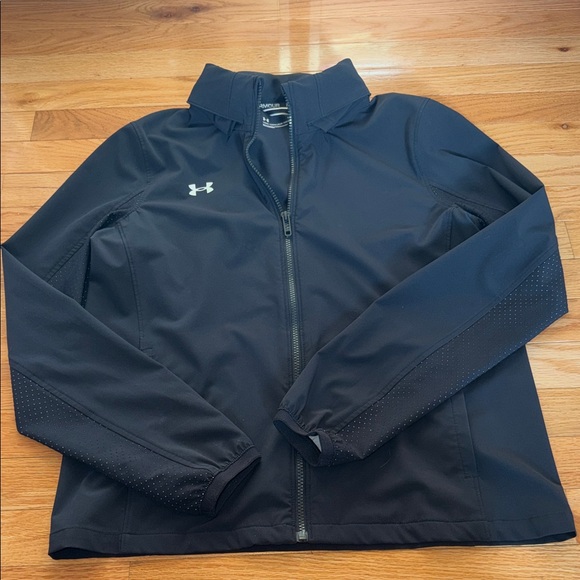 Under Armour Jackets & Blazers - Under Armour Midnight Black Full-Zip Jacket